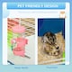image 8 of PawHut Hamster Cage with Water Bottle, Exercise Wheel, Ramps - Blue