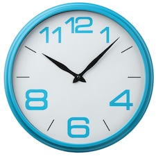 Maison by Premier Tuan Blue Plastic Frame Wall Clock