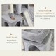 image 3 of PawHut Cat Tree 83cm Indoor Cat Scratching Post Kitten Tower, Dark Grey