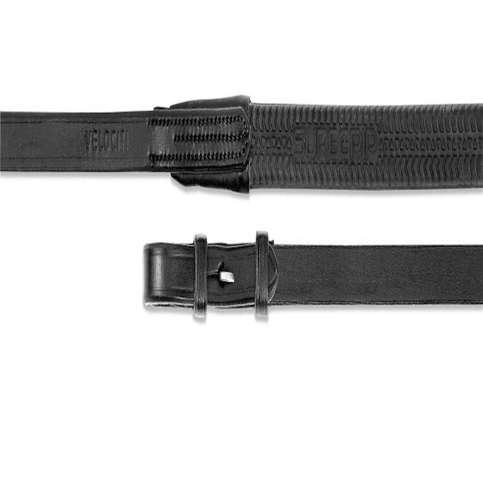 Shires Velociti GARA Tyre Grip Reins Black | Size: 48X1/2
Colour: Black