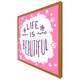 image 5 of Life is beautiful (Picture Frame) White | M