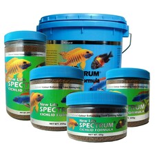 Spectrum Cichlid Formula 1mm Sinking Pellets Clear