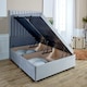 image 3 of Sophia Divan Ottoman Plush Superking Bed Frame - Silver