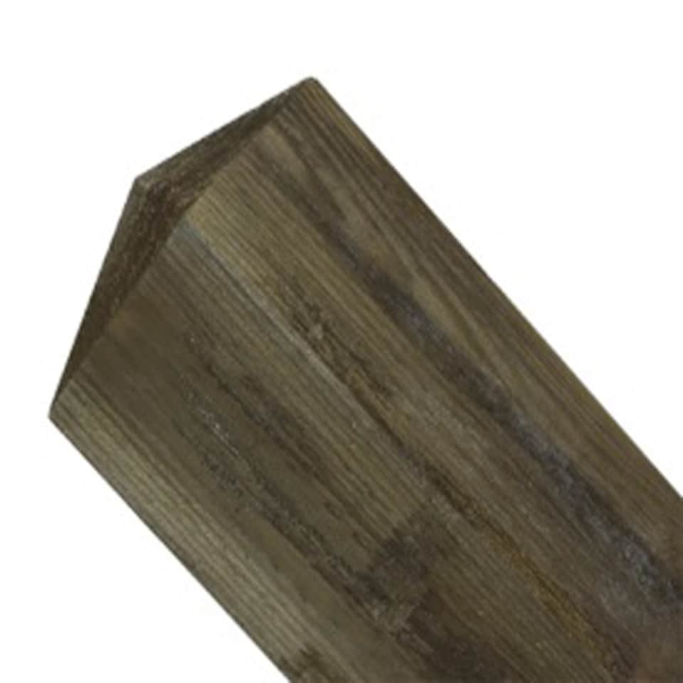 Drayton Shaped Pyramid Top Post - Pressure Treated Scandinavian Redwood - L125 x W125 x H1525 mm | Brown | 1