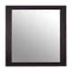 image 1 of Interiors by Premier Large Wall Mirror, Grain Pattern Black Frame Mirror for Home, Office, Closet Black