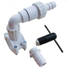 Oracstar Plumbing Out Drain Kit - White/Black - One Size