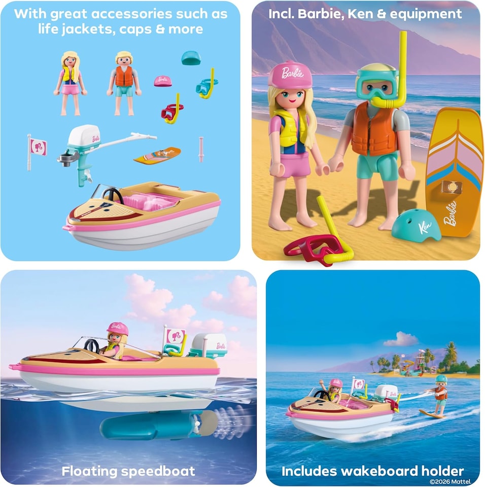 image 1 of PLAYMOBIL x Barbie Adventure Boat