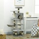 image 6 of PawHut 132cm Cat Activity Centre for Large Cats with Scratching Posts Grey