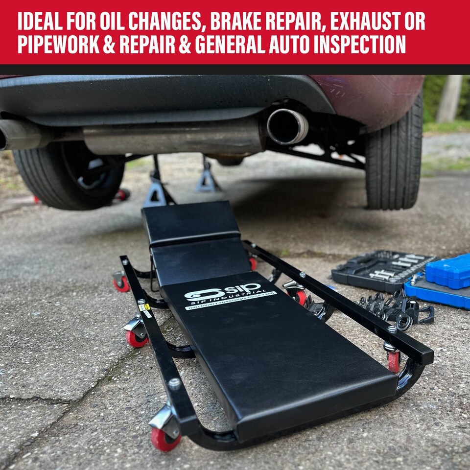 image 1 of SIP Adjustable Mechanic Car Creeper - L44 x W100 x H10 cm