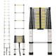 image 1 of 4.7m Telescopic Ladder Multi-Purpose folding Ladders Telescopic Extendable Portable Sturdy Loft Ladder