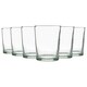 image 1 of Nicola Spring Meknes Recycled Glass Tumblers - 215ml - Clear - Pack of 6 | Clear | Clear | 6