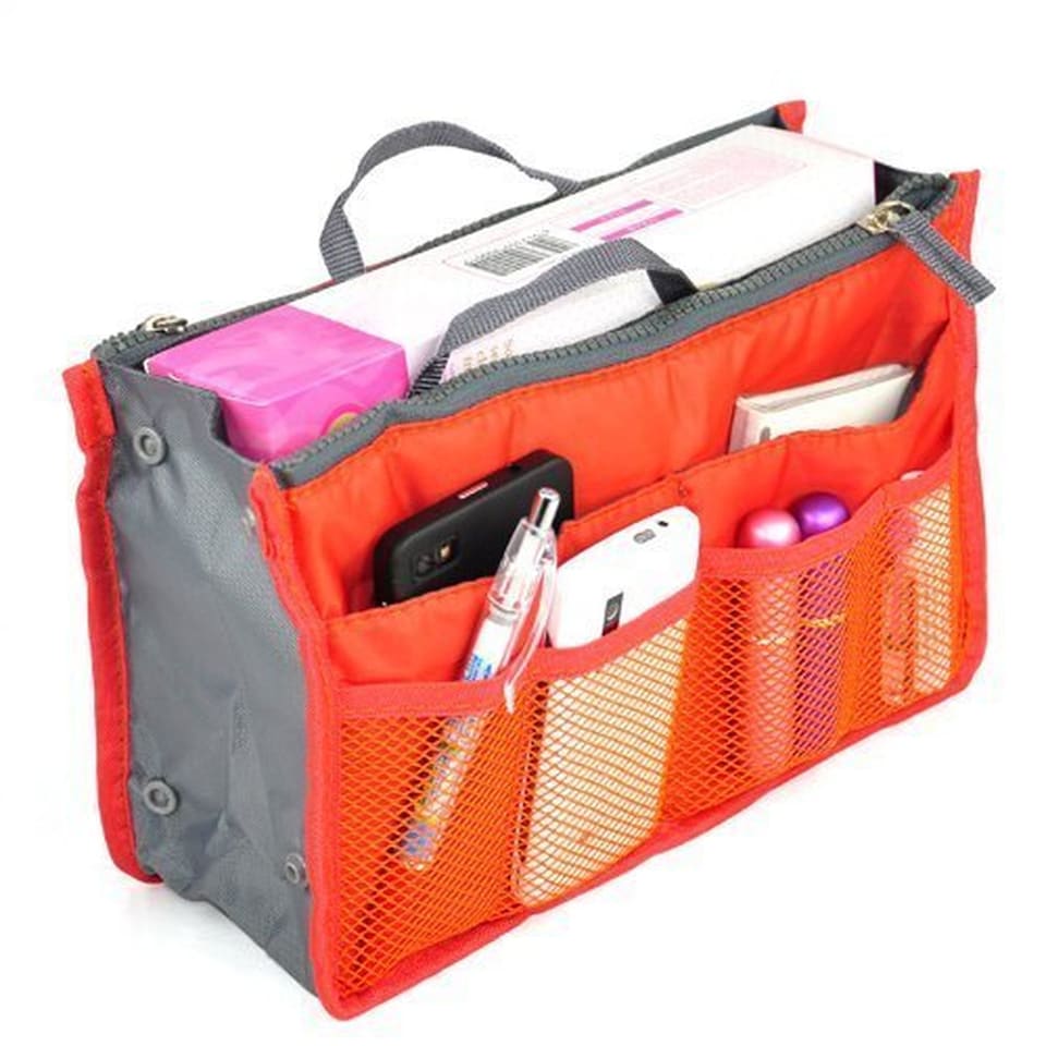 Professional Cosmetics Travel Pouch Bag Large Capacity Makeup Toiletry Organiser with Multiple Pockets Portable Storage Case 27 x 18.5cm