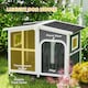 image 8 of PawHut Wooden Dog Kennel, Dog House w/ Removable Floor or Large Dogs 