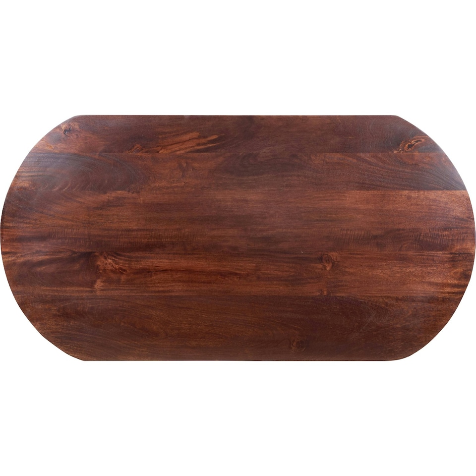 image 1 of Nolan Solid Wood 6-8 Seater Dining Table Brown