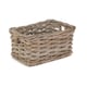 image 1 of Small Rectangular Grey Rattan Storage Baskets | Grey | Grey