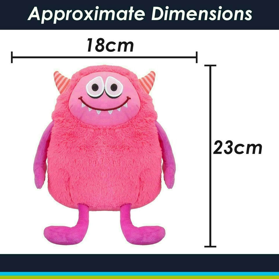 image 1 of Shy Monster Soft Toy Cute Plushie Huggable Cuddly Stuffed Toy Gift 23cm Orange