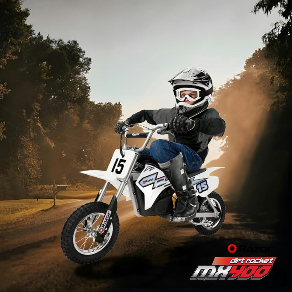 image 1 of Razor Dirt Rocket MX400 24 Volt - White