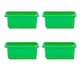 image 1 of Wham Stack & Store 4 x 16L Plastic Storage Boxes | Green | 4