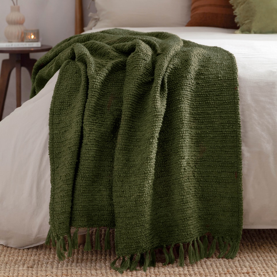 image 1 of Yard Candar Textured Boucle Throw