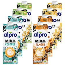 8 x 1L Alpro Barista Mixed Bundle Pack | Multi | 8