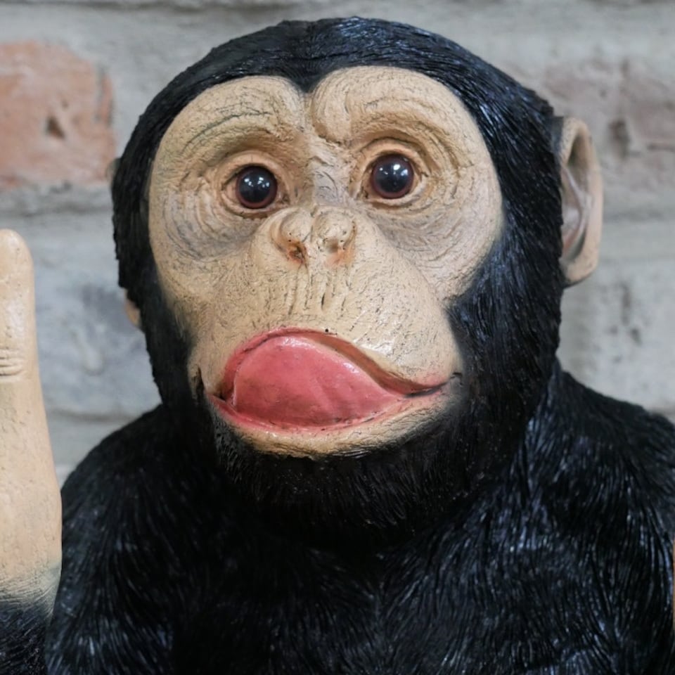 image 1 of Gifts Direct 2 U Rock 'n Roll Monkey Headphone Holder Ornament | Black
