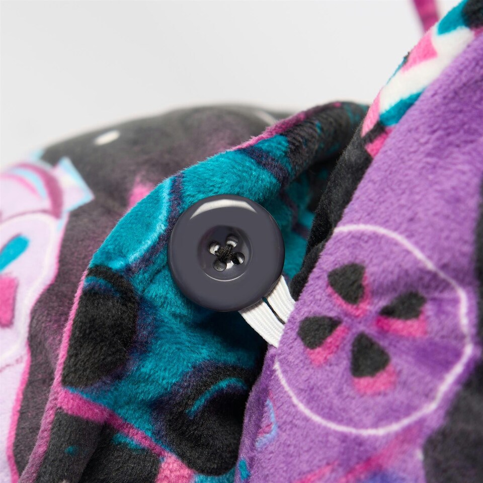 image 1 of OHS Soft Plump Cosy Reading Support Sofa Bed Pillow Cuddle Cushion With Head Rest Purple | Neon Purple Gaming | 80 x 60cm