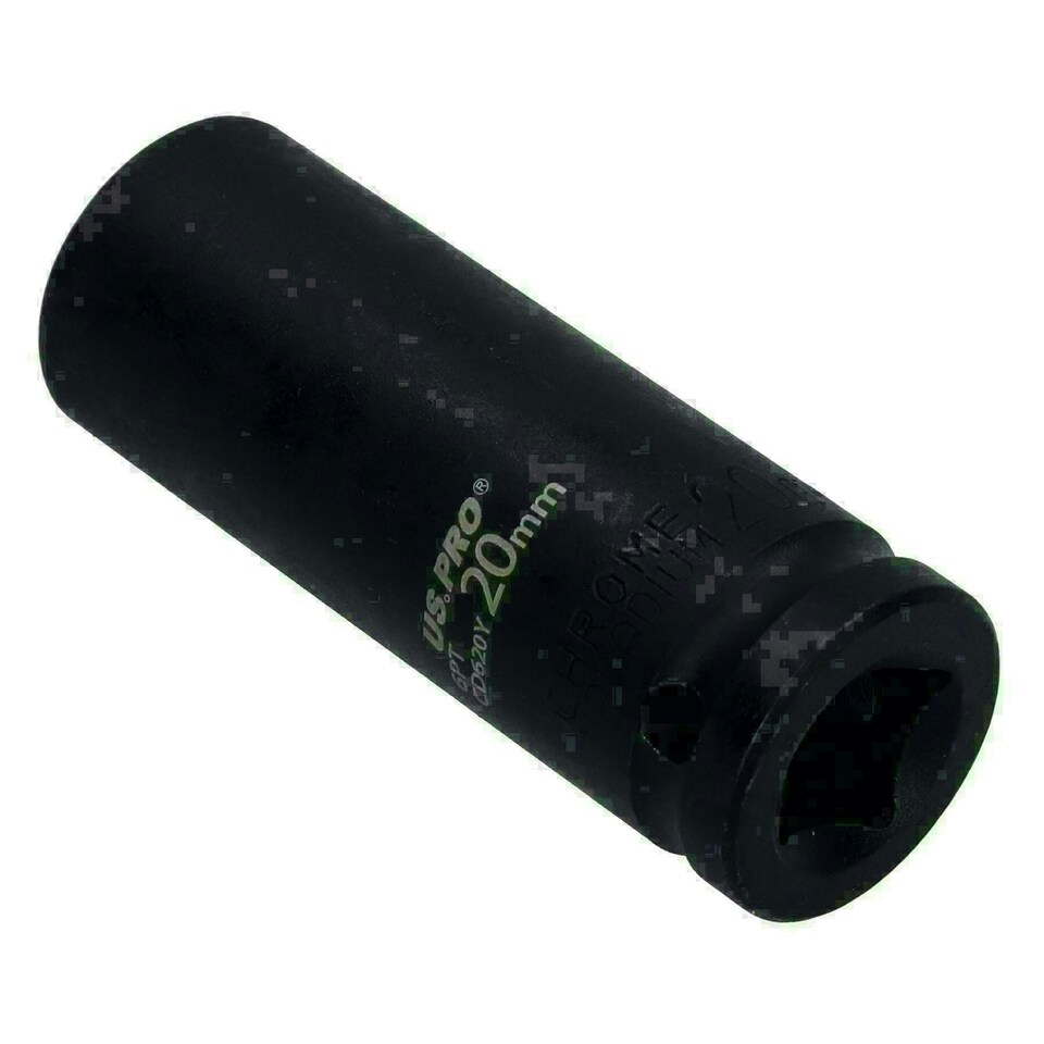 image 1 of 20mm 1/2" Drive Double deep Metric Impacted Impact Socket Single Hex 6 Sided