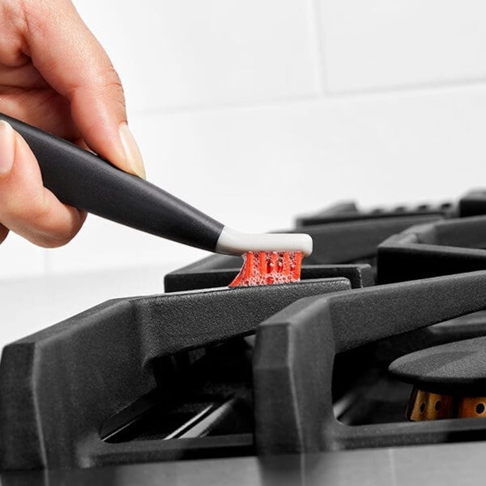 image 1 of OXO Good Grips Orange Deep Clean Brush Set