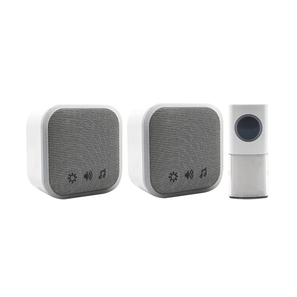 image 1 of Uni-com Portable And Plug-in Door Chime Set (UK Plug) | Multi | Multi Colour | White | 1