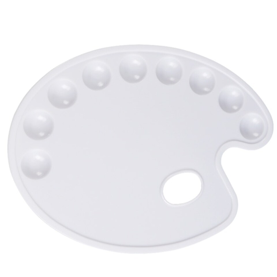 image 1 of 9 Well Professional Art Drawing Plastic Watercolour Mix Paint Tray Naked Palette 28 x 22cm