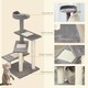 image 2 of PawHut Cat Tree 100cm Indoor Kitten Scratching Post Activity Centre, Grey