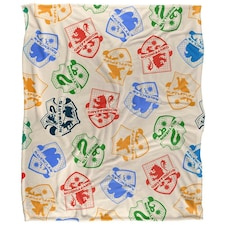 Harry Potter House Crests Blanket - Multicoloured - One Size