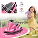 image 5 of AIYAPLAY Kids Bumper Car, 360° Rotation Spin Electric Waltzer Car with Steering Wheel Control, Ride on Vehicle Toy with Colourful LED Lights, Music for Ages 3-8 Years Old | Pink