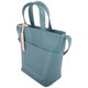 image 6 of Premium Soft Leather Cross Body Shoulder Twin Tote Style Handbag Black | Black
