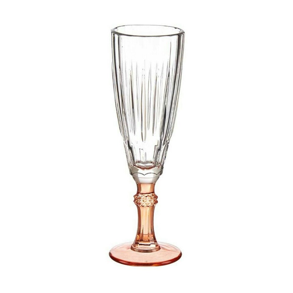 image 1 of Champagne glass Vivalto Exotic Salmon Crystal 170 ml (6 Units) N/A