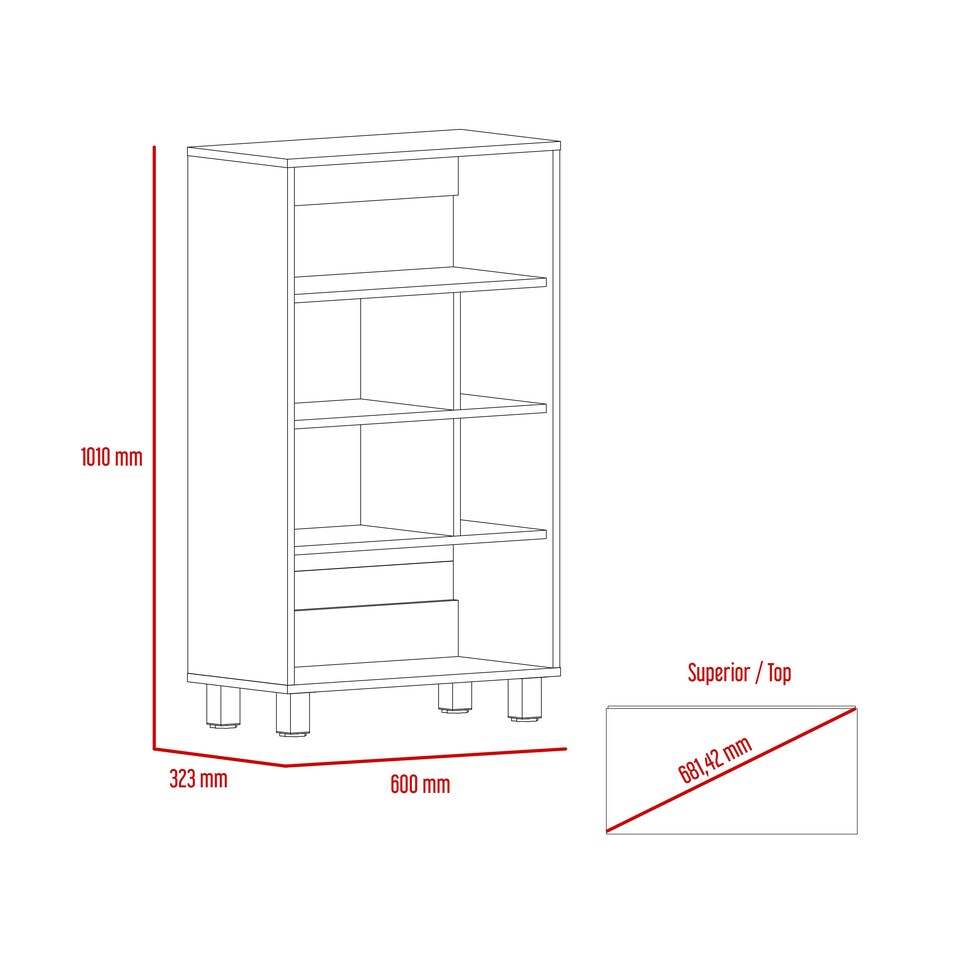 image 1 of Harvard, Display Bookcase Brown