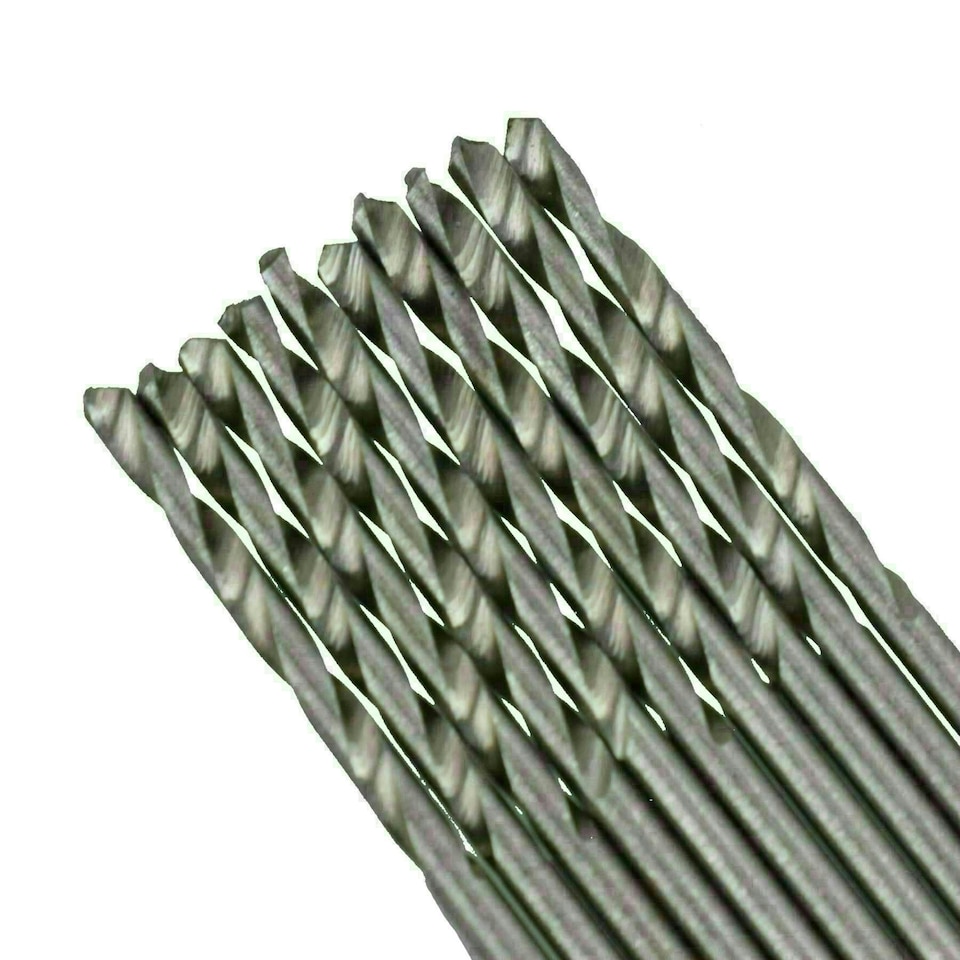 image 1 of HSS Twist Spiral Drill Bits 1.5mm Drills Series 10pk TE422