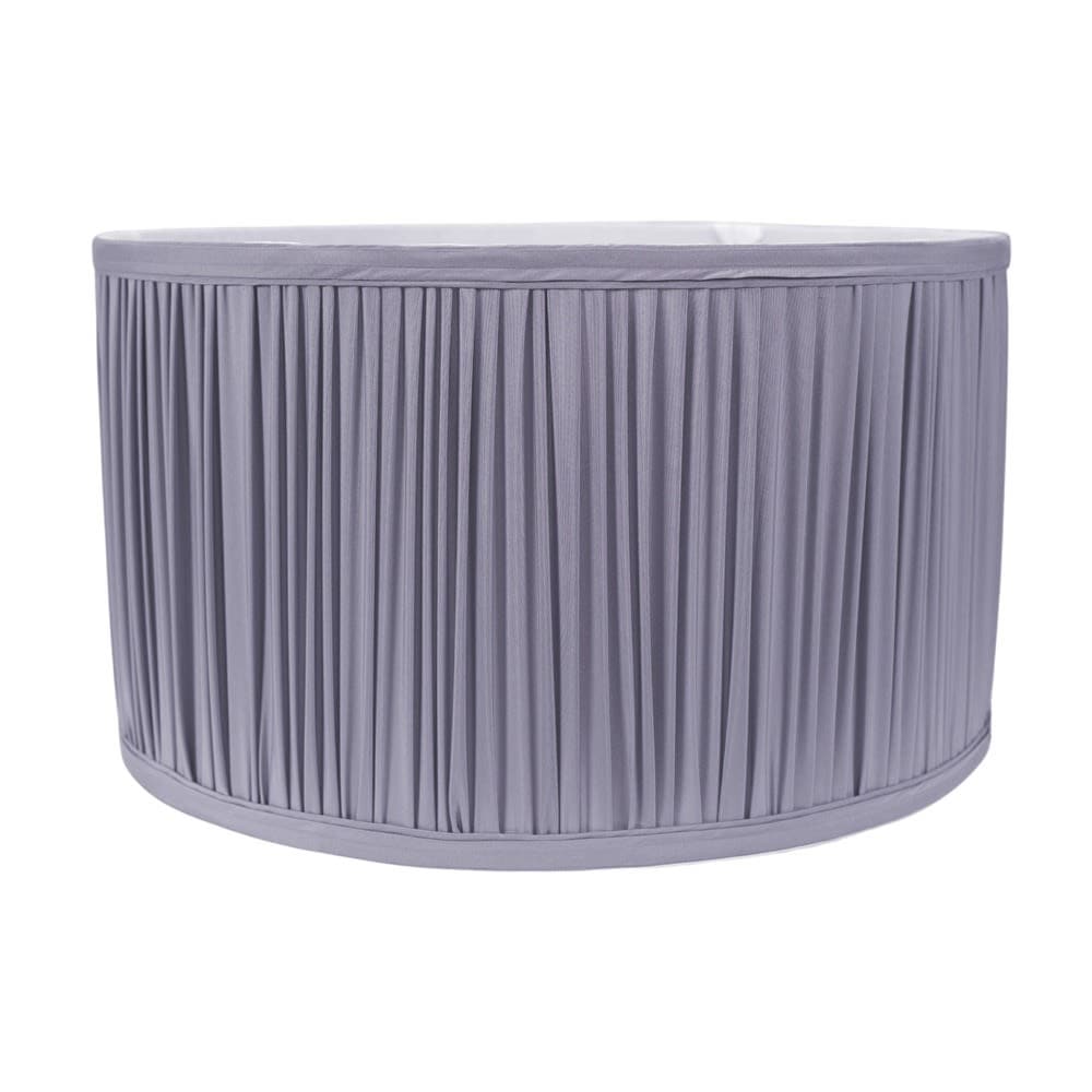 ValueLights Jess Fabric Ruched Pleated Ceiling Floor Table Large Lamp Shade with LED Bulb in Baby Blue