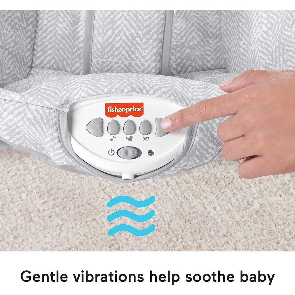 image 1 of Fisher Price See And Soothe Deluxe Bouncer Hearthstone Soothing Baby Seat