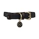 image 1 of Benji & Flo Interlaced Leather Lined Dog Collar - Blue - S