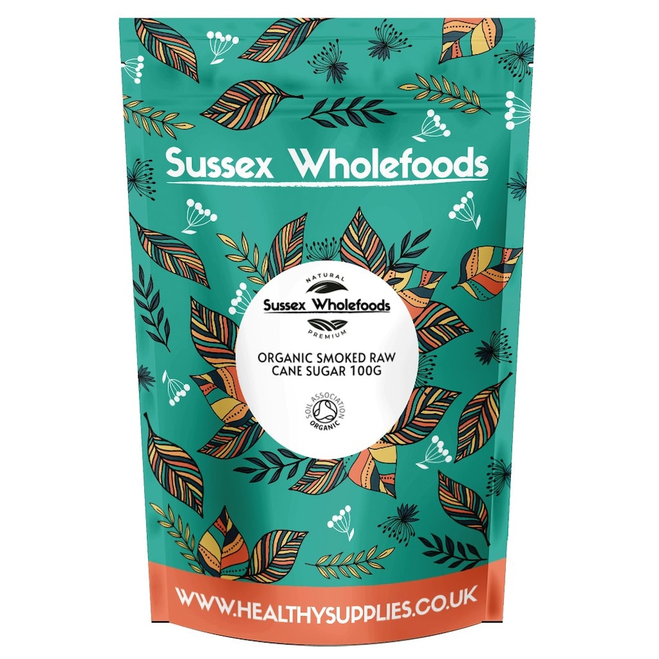 image 1 of Organic Smoked Raw Cane Sugar 100g (Sussex Wholefoods)
