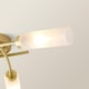 image 6 of ValueLights Maya Brushed Gold 3 Way Curved Cross Over Ceiling Light | Gold