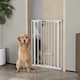 image 6 of PawHut Extra Tall Dog Gate with Cat Door Auto Close for Stairs 74-80 cm Wide