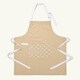 image 1 of Homescapes Beige Stars Cotton Apron