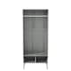 image 8 of Malmo 2 Door 2 Drawer Wardrobe with Scandi Legs Cupboard Hanging Rail 180cm | Multi | Ash Grey Grey | 1