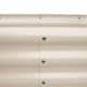 image 4 of Harbour Housewares Rounded Galvanised Steel Raised Garden Bed - 180cm x 90cm - Ivory