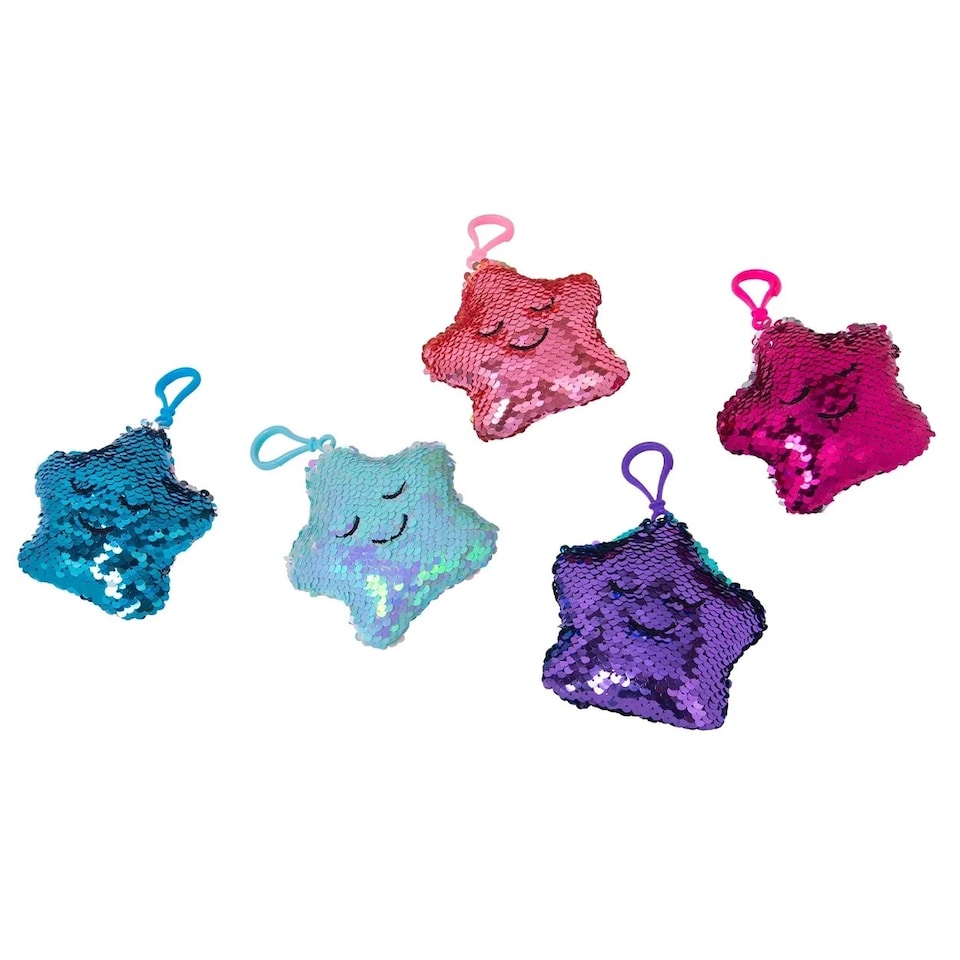 image 1 of Flippable Sequins My Bedtime Dua’ Keyring (Desi Doll)