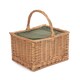 image 2 of Wicker Butchers Basket with Zipped Cooler Bag