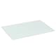 image 1 of Harbour Housewares Glass Kitchen Chopping Board - 50 x 40cm - White | White | White