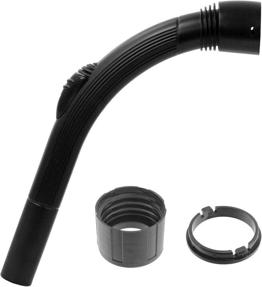 image 1 of SPARES2GO Curved End Suction Hose Handle compatible with Hitachi Vacuum Cleaner (35mm)